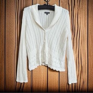 NOTATIONS CARDIGAN SIZE LARGE